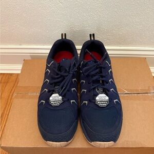 Skechers Blue and Red Athletic Shoes with Mesh Upper